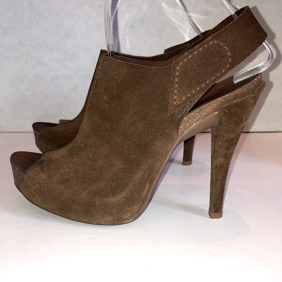 PEDRO GARCIA Paola Suede Open Toe Platform Sandals Booties 39/9 - Picture 2 of 16